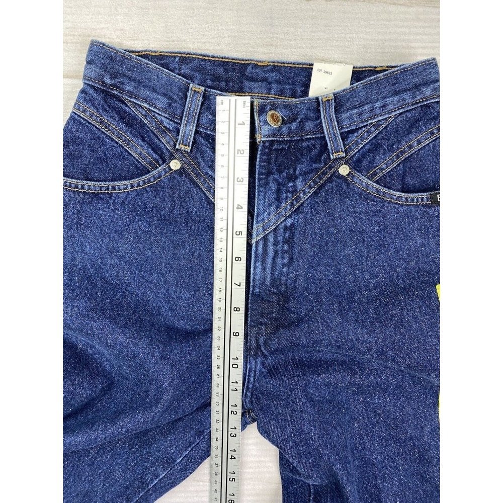 Vtg Rockies Jeans 7 Short Rocky Mountain High Rise Western Mom Bareback Dark NWT - Picture 8 of 16